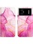 Poco M4 5g / Poco M5 5g Için Mermer Desenli Pu Deri Cüzdan Telefon Kılıfı - Pembe (Yurt Dışından) 4