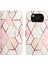 Poco X3 Nfc / X3 / X3 Pro Için Mermer Desenli Pu Deri Cüzdan Telefon Kılıfı - Pembe / Beyaz (Yurt Dışından) 4