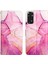 Redmi Note 11S / NOTE11 4g Için Mermer Desenli Pu Deri Cüzdan Telefon Kılıfı - Pembe (Yurt Dışından) 4
