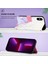 iPhone x / iPhone Xs Için Mermer Desenli Pu Deri Cüzdan Telefon Kılıfı - Beyaz / Mor (Yurt Dışından) 5