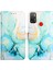 Spark 5 Air / Spark 6 Air Için Mermer Desenli Pu Deri Cüzdan Telefon Kılıfı - Yeşil (Yurt Dışından) 4