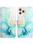 iPhone 11 Pro Max Için Mermer Desenli Pu Deri Cüzdan Telefon Kılıfı - Yeşil (Yurt Dışından) 4