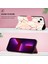 iPhone 13 Mini Için Mermer Desenli Pu Deri Cüzdan Telefon Kılıfı - Pembe / Beyaz (Yurt Dışından) 5