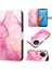 Note 12 Pro 4g Için Mermer Desenli Pu Deri Cüzdan Telefon Kılıfı - Pembe (Yurt Dışından) 1