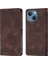 iPhone 14 Plus Için Deri Cüzdan Flip Stand Telefon Kılıfı - Kahverengi (Yurt Dışından) 1
