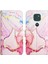Moto G9 / G9 Play / E7 Plus Için Mermer Desenli Pu Deri Cüzdan Telefon Kılıfı - Rose Gold (Yurt Dışından) 4