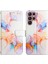 Galaxy S22 Ultra Için Mermer Desenli Pu Deri Cüzdan Telefon Kılıfı - Renkli (Yurt Dışından) 4