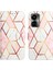 Camon 19 Için Mermer Desenli Pu Deri Cüzdan Telefon Kılıfı - Pembe / Beyaz (Yurt Dışından) 4