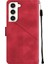 Galaxy S23+ Için Deri Cüzdan Flip Stand Telefon Kılıfı - Kırmızı (Yurt Dışından) 4