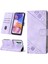 Galaxy A32 5G/M32 5g Için Deri Cüzdan Flip Stand Telefon Kılıfı - Mor (Yurt Dışından) 3