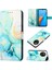Note 12 Pro 4g Için Mermer Desenli Pu Deri Cüzdan Telefon Kılıfı - Yeşil (Yurt Dışından) 1