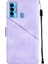 Camon 18I Için Deri Cüzdan Flip Stand Telefon Kılıfı - Mor (Yurt Dışından) 3