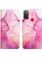 Spark 5 Air / Spark 6 Air Için Mermer Desenli Pu Deri Cüzdan Telefon Kılıfı - Pembe (Yurt Dışından) 4