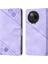 Note 12 Pro 4g Için Deri Cüzdan Flip Stand Telefon Kılıfı - Mor (Yurt Dışından) 1