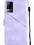 V20 V21E 4g Y73 2021 Için Deri Cüzdan Flip Stand Telefon Kılıfı - Mor (Yurt Dışından) 3