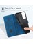 Galaxy S22 5g Için Deri Cüzdan Flip Stand Telefon Kılıfı - Mavi (Yurt Dışından) 5