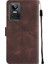 Gt Neo 3 Için Deri Cüzdan Flip Stand Telefon Kılıfı - Kahverengi (Yurt Dışından) 3