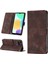 Smart 6 Için Deri Cüzdan Flip Stand Telefon Kılıfı - Kahverengi (Yurt Dışından) 2