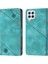 Galaxy A22 4G/F22/M22 Için Deri Cüzdan Flip Stand Telefon Kılıfı - Yeşil (Yurt Dışından) 1