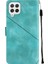 Galaxy A22 4G/F22/M22 Için Deri Cüzdan Flip Stand Telefon Kılıfı - Yeşil (Yurt Dışından) 3