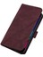 iPhone 8 Plus/ 7 Plus/ 6s Plus/ 6 Plus Için Kabartmalı Pu Deri Stand Cüzdan Telefon Kılıfı - Kırmızı (Yurt Dışından) 3