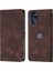Moto G 5g 2022 Için Deri Cüzdan Flip Stand Telefon Kılıfı - Kahverengi (Yurt Dışından) 1