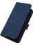 12 Lite Için Kabartmalı Pu Deri Stand Cüzdan Telefon Kılıfı - Mavi (Yurt Dışından) 3
