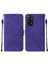 Redmi Note 11S / NOTE11 4g Için Kabartmalı Pu Deri Stand Cüzdan Telefon Kılıfı - Mor (Yurt Dışından) 1