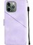 iPhone 11 Pro Max Için Deri Cüzdan Flip Stand Telefon Kılıfı - Mor (Yurt Dışından) 4