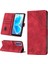 Camon 18P/CAMON 18 Için Deri Cüzdan Flip Stand Telefon Kılıfı - Kırmızı (Yurt Dışından) 3