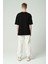 Erkek Motif Baskılı Oversize Kısa Kollu T-Shirt 3
