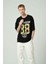 Erkek Motif Baskılı Oversize Kısa Kollu T-Shirt 1
