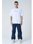 Erkek Harf Kabartma Bsakılı Kısa Kollu Oversize Basic T-Shirt 3