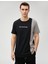 Koton Slogan Baskılı Tişört Bisiklet Yaka Bloklu Dar Kesim Pamuklu 3