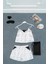 For You Sleepwear 5'li Yıldız Baskılı Ekru Atlet Şort Takım S27656 1