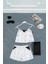 For You Sleepwear 5'li Yıldız Baskılı Ekru Atlet Şort Takım S27656 2