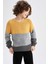 Erkek Çocuk Regular Fit Bisiklet Yaka Kazak R3179A622AU 3