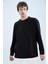 Oversize Fit Bisiklet Yaka Uzun Kollu İçi Yumuşak Tüylü Sweatshirt W4690AZ22AU 1
