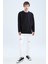 Oversize Fit Bisiklet Yaka Uzun Kollu İçi Yumuşak Tüylü Sweatshirt W4690AZ22AU 2