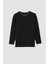 Oversize Fit Bisiklet Yaka Uzun Kollu İçi Yumuşak Tüylü Sweatshirt W4690AZ22AU 6
