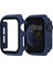 Apple Watch Seri 1/2/3/4/5/6/7/8/SE/Ultra 38mm 40mm 41mm 42mm 44mm 45mm 49mm Kasa ve Ekran Koruyucu 360 Koruma Gard 01 Lacivert 1