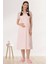 5407 Pembe Dantelli Hamile Lohusa Geceliği 3