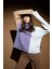 Geometrik Renk Bloklu Balıkçı Yaka Oversize Fit Ekstra Yumuşak Triko Tunik U8689AZ22WN 2