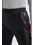 Jogger Cepli Yüksek Bel Suni Deri Pantolon V8072AZ22WN 7