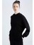Kapüşonlu Relax Fit Triko Sweatshirt R1700Az21Au 2