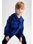 Erkek Çocuk Kapüşonlu Desenli Fleto Cepli Polar Sweatshirt Y1662A622WN 5