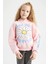 Kız Çocuk Kapüşonlu İçi Yumuşak Tüylü Sweatshirt Y3756A622AU 3