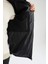 Slim Fit Dik Yaka Suni Deri Şişme Mont U9891AZ22AU 5