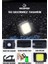 4 Modlu Mini LED Fener USB Şarjlı 6500 K Beyaz Işık Suya Dayanıklı 2