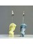 David Yellowish Blue Wave 2'li Not Tutucu Set 3
